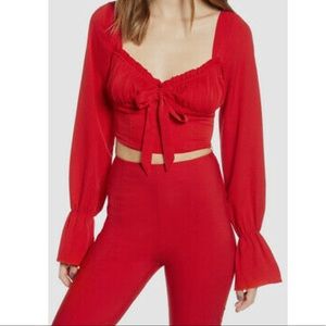 Crop top Medium tiger mist blouse